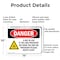 Signmission Radiation & Laser Sign, 10 in H x 14 in W, Aluminum, Rectangle OS-2PACK-DS-A-1014-L-2518 - alternate 7